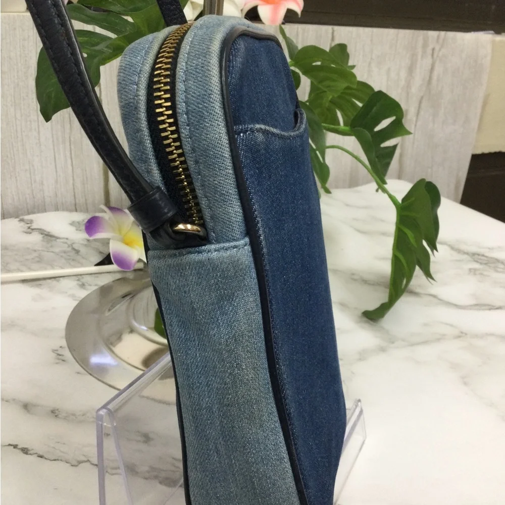 GUC Coach Denim Crossbody Bag in Blue